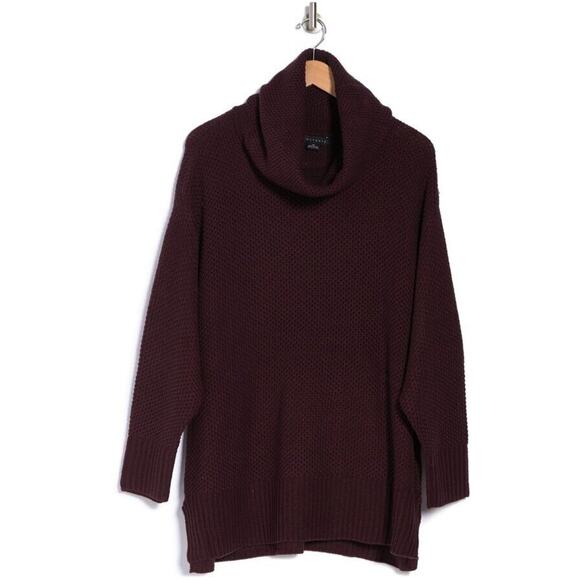 SANCTUARY NEW‎ $128 Long Sleeve Cowl Neck Tunic Sweater in Amethyst Small - Picture 3 of 3